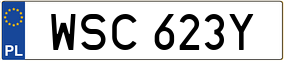 Truck License Plate